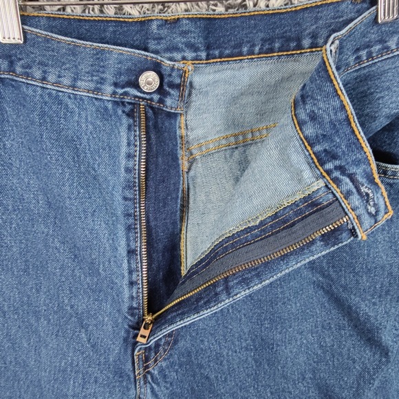 Levi's Mens 90s Normcore 550 Relaxed Fit Jeans 48x32 Blue Medium Wash Denim - Picture 13 of 16